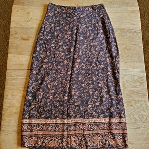 Vintage Wrap Maxi Skirt